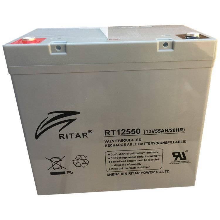 瑞达RITAR蓄电池RA12-55 12V55AH/10HR消防EPS系统