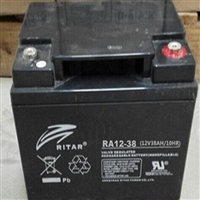 瑞达电池12V38AH RITAR免维护RA12-38ups后备电源铅酸电力电瓶