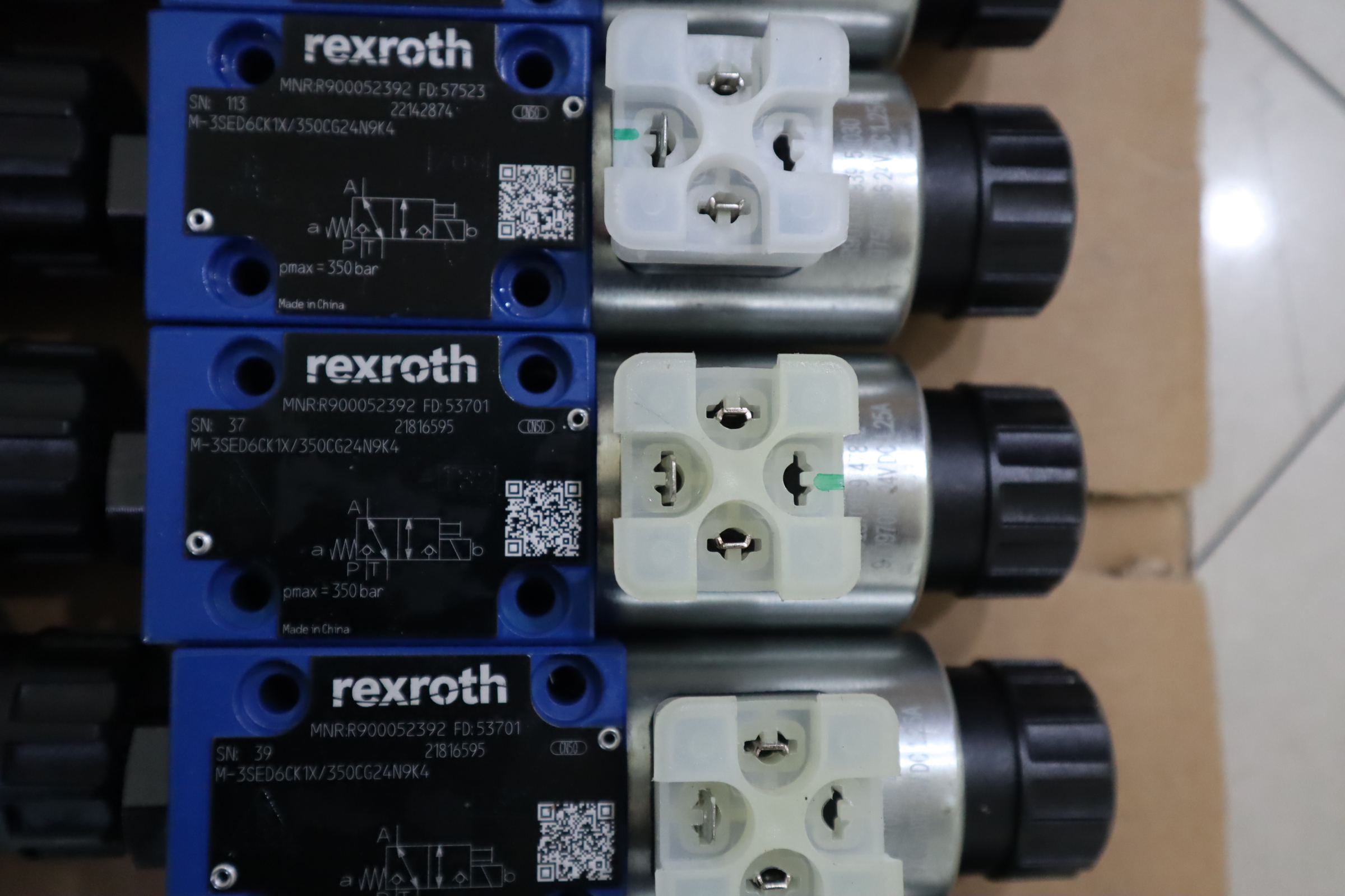 M-3SED6CK1X/350CG24N9K4 R900052392 力士乐REXROTH电磁阀