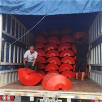 船舶PE材质浮筒 自浮式管道浮体 浮漂塑料浮桶