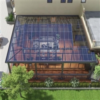 露台光伏阳光房 遮阳防水 bipv发电玻璃采光顶 透光定制