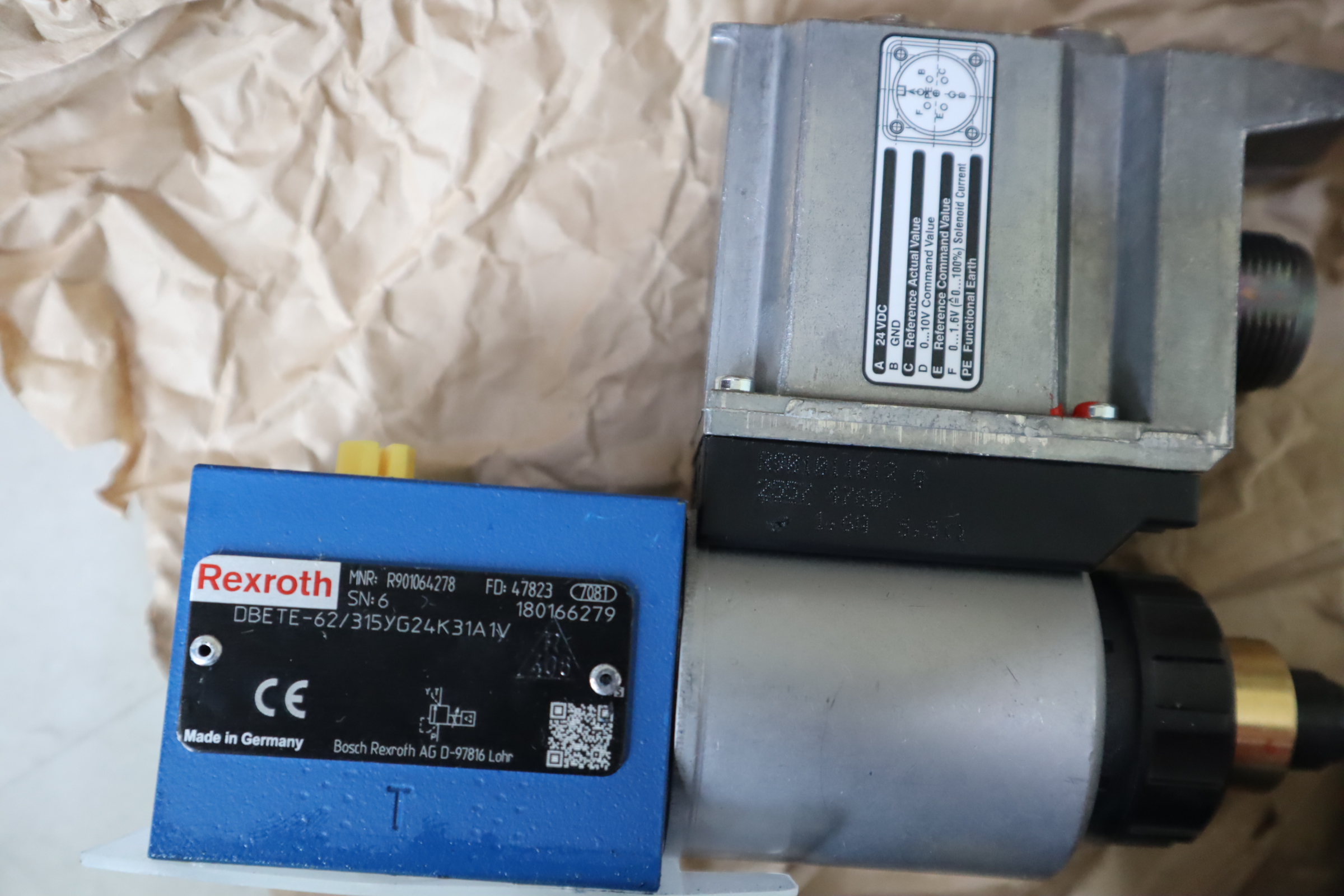 DBETE-62/315YG24K31A1V R901064278 德国力士乐REXROTH比例溢流阀