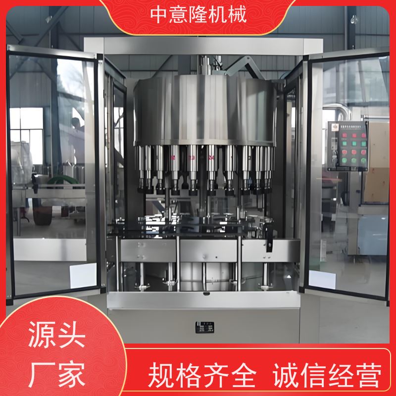 中意隆 干红葡葡酒加工生产线设备 全自动红酒灌装打塞一体机