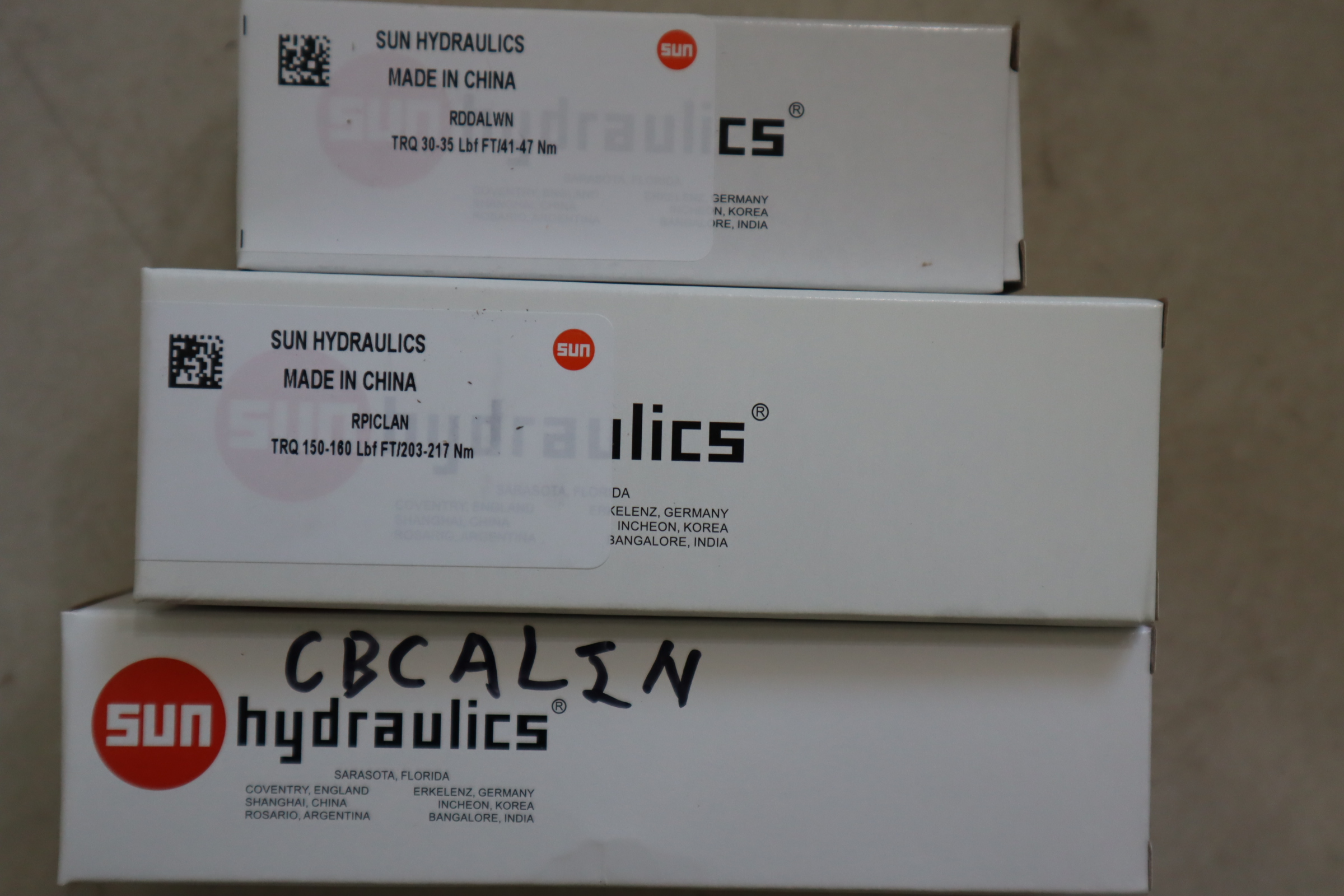 RDFALAN TRQ 45-50 LBF FT/61-68NM 美国SUN太阳液压阀插装阀