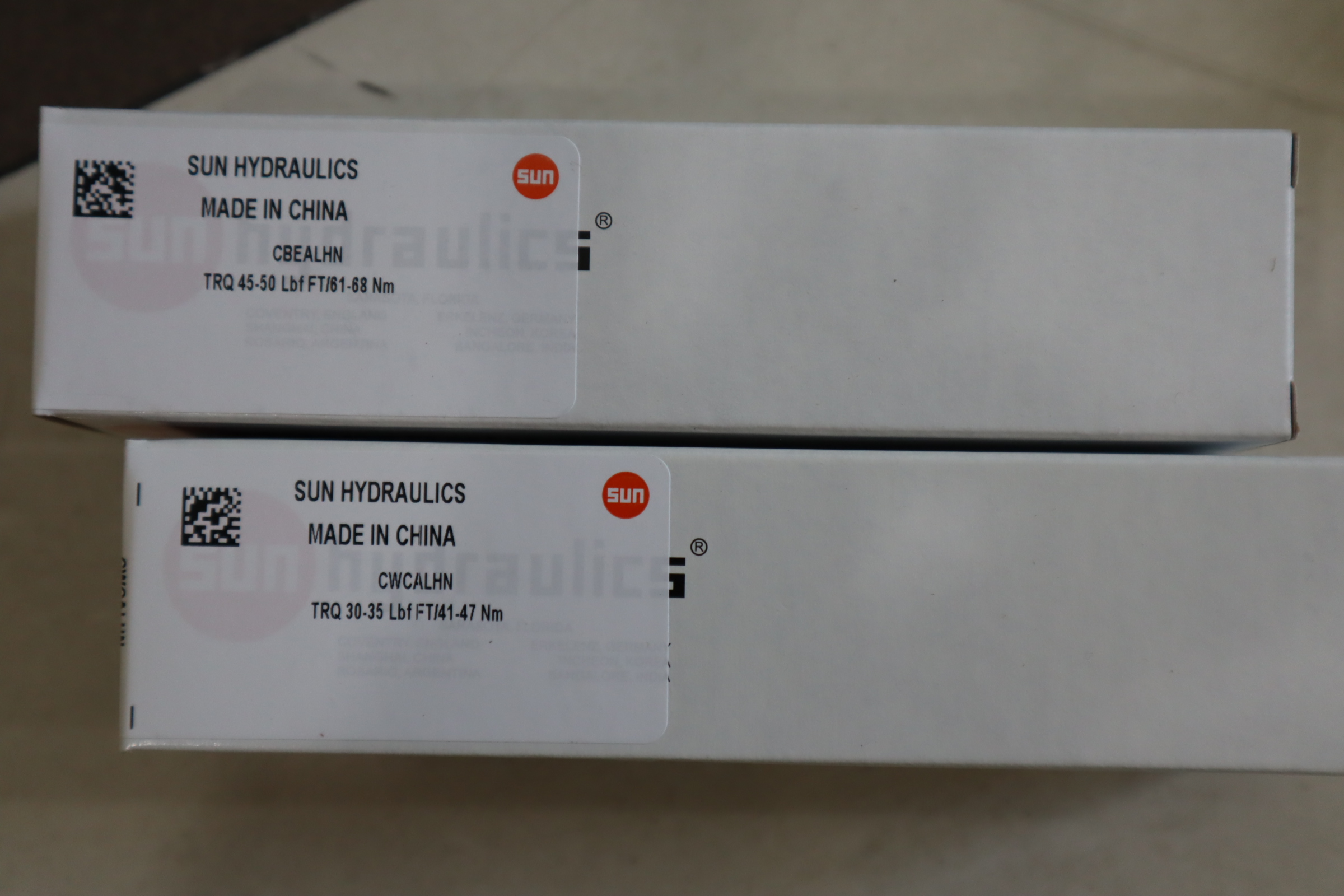 RDFALAN TRQ 45-50 LBF FT/61-68NM 美国SUN太阳液压阀插装阀