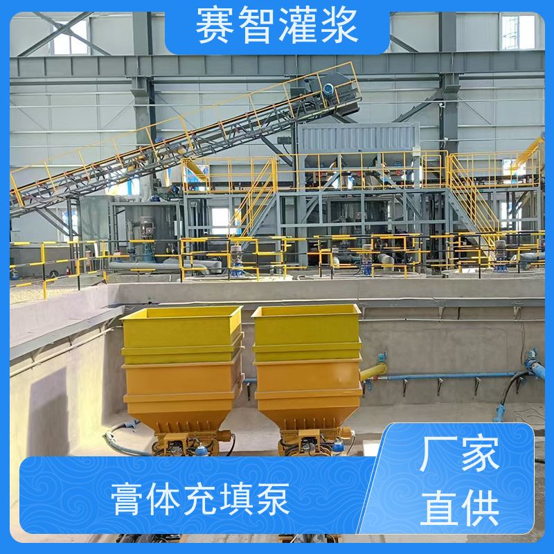 赛智灌浆 固废 膏体充填泵 输送系统 双电机动力