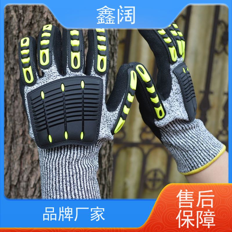 耐用之王 鑫阔防冲击手套（抗冲击工作手套）港口装卸专用 氯丁橡胶+TPE护板 防海水腐蚀