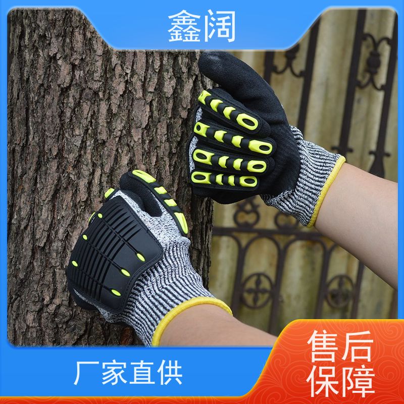 劳保精品 鑫阔防冲击手套（工业防震手套）焊接作业适用 阻燃棉+铝箔隔热 防火花防烫
