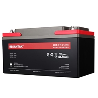 山特蓄电池C12-65 铅酸免维护12V65AH超强续航耐低温用于UPS电源