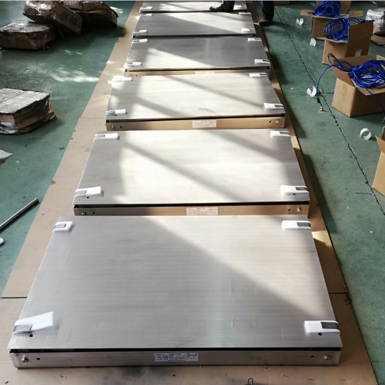 化工厂双层不锈钢地磅 1000kg防爆电子磅称 带4-20mA模拟量平台秤