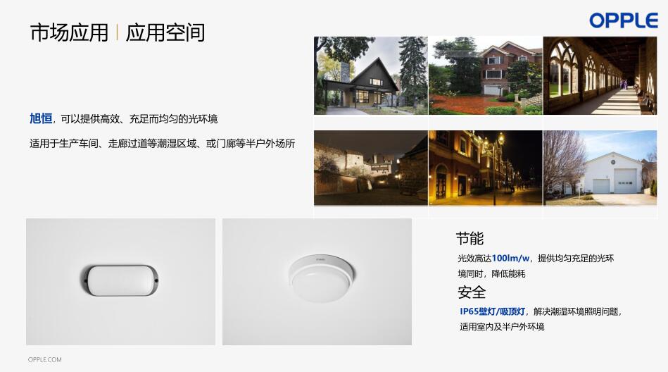 歐普照明13W20W30WLED防水壁燈吸頂燈