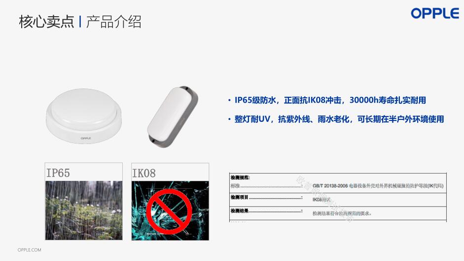 歐普照明13W20W30WLED防水壁燈吸頂燈