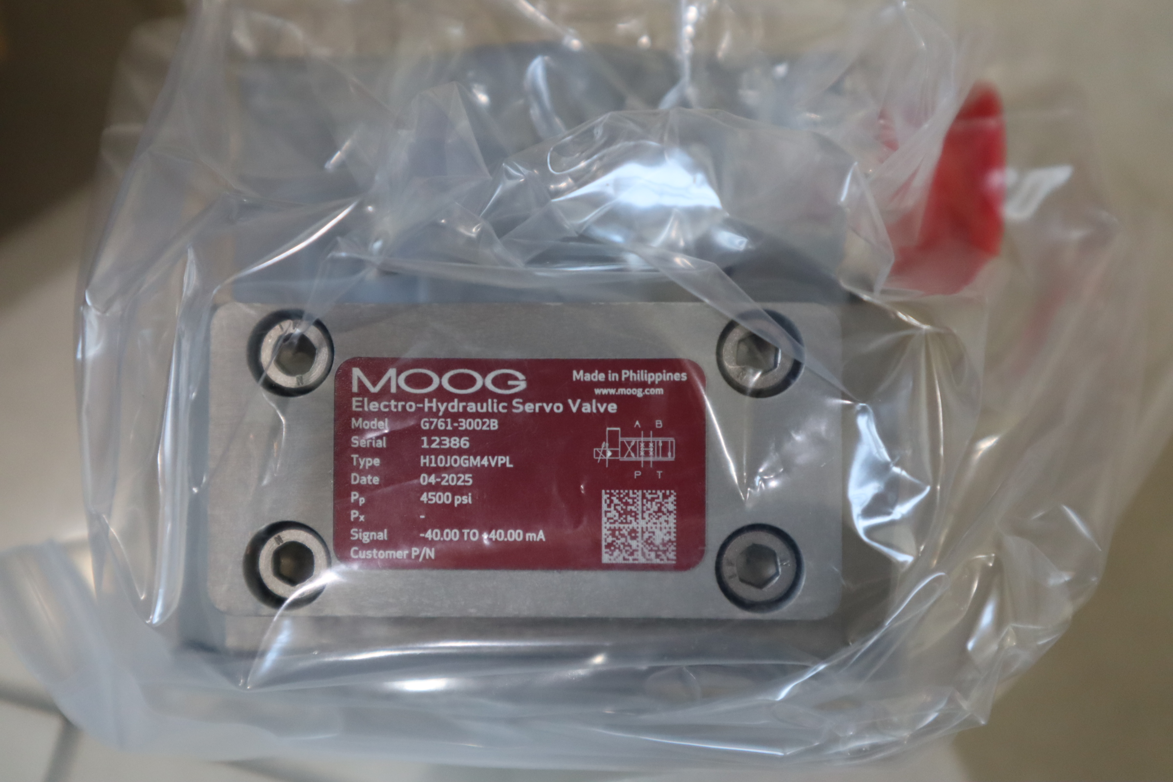 G761-3002B H10JOGM4VPL 12386 美国穆格MOOG伺服阀