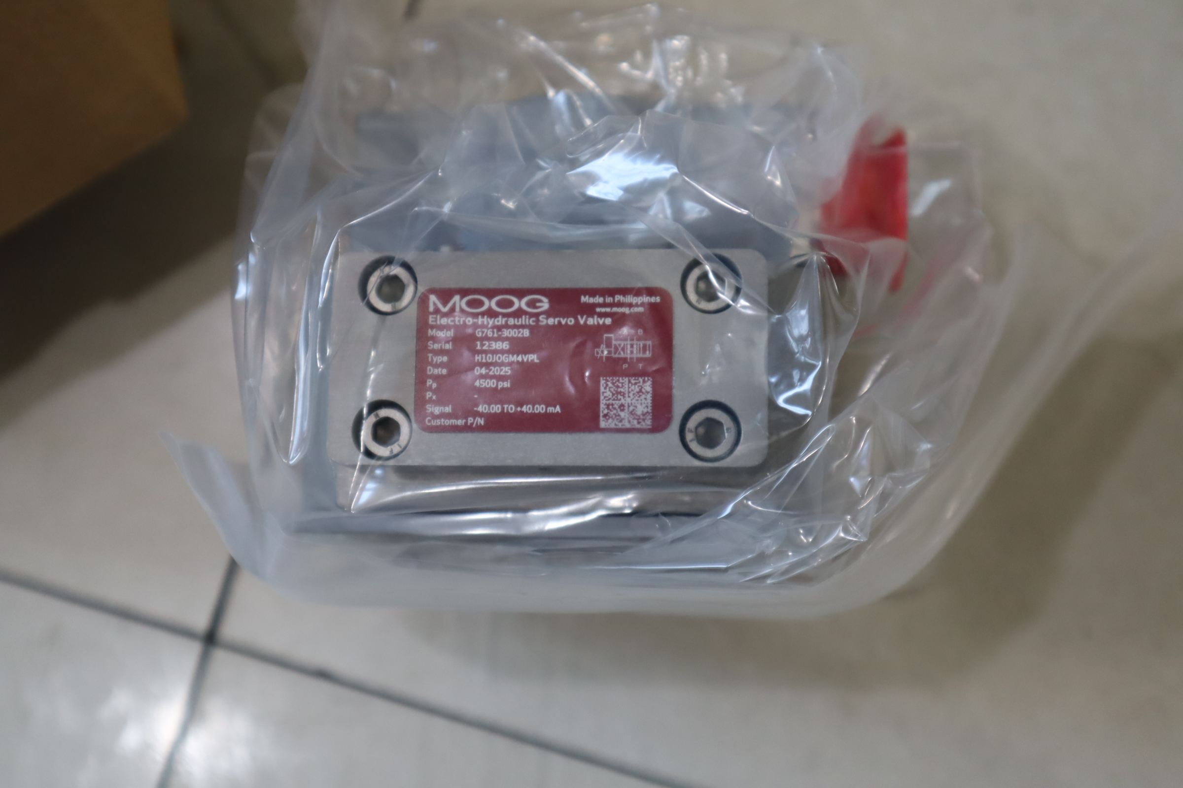 G761-3002B H10JOGM4VPL 12386 美国穆格MOOG伺服阀