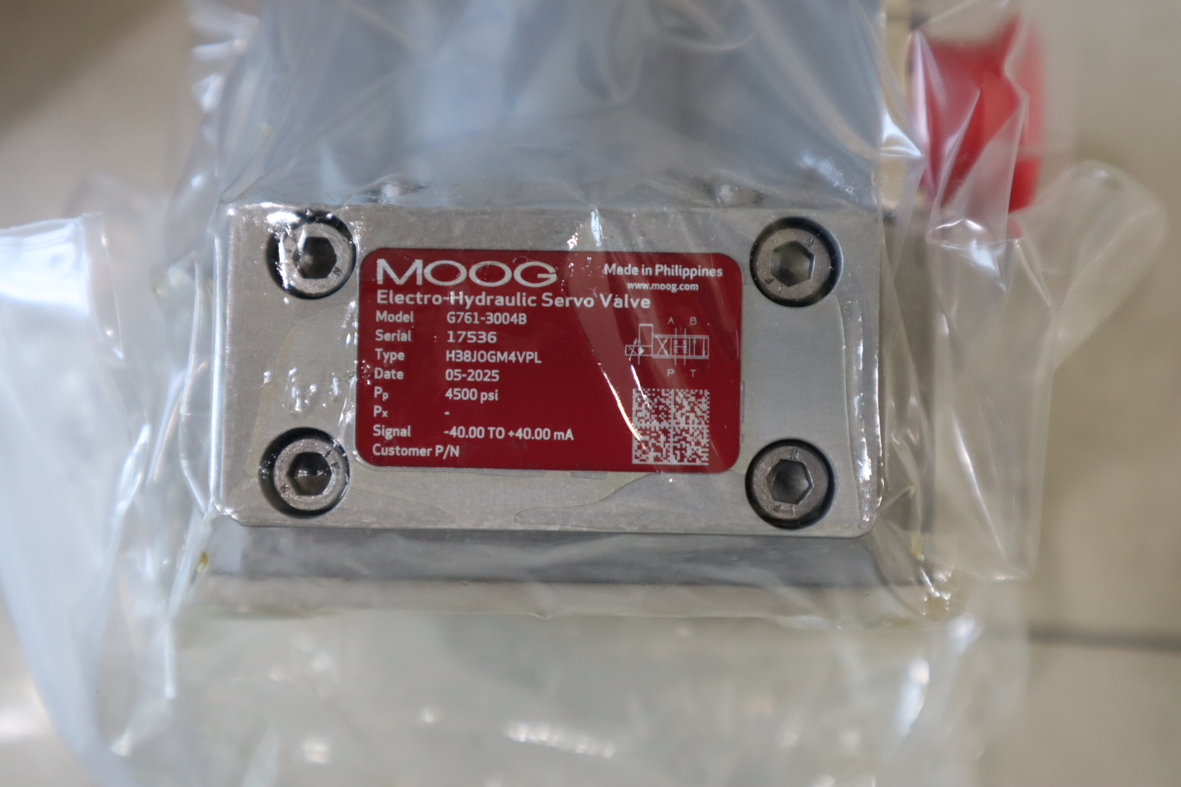 G761-3004B H38JOGM4VPL 17536 美国穆格MOOG伺服阀