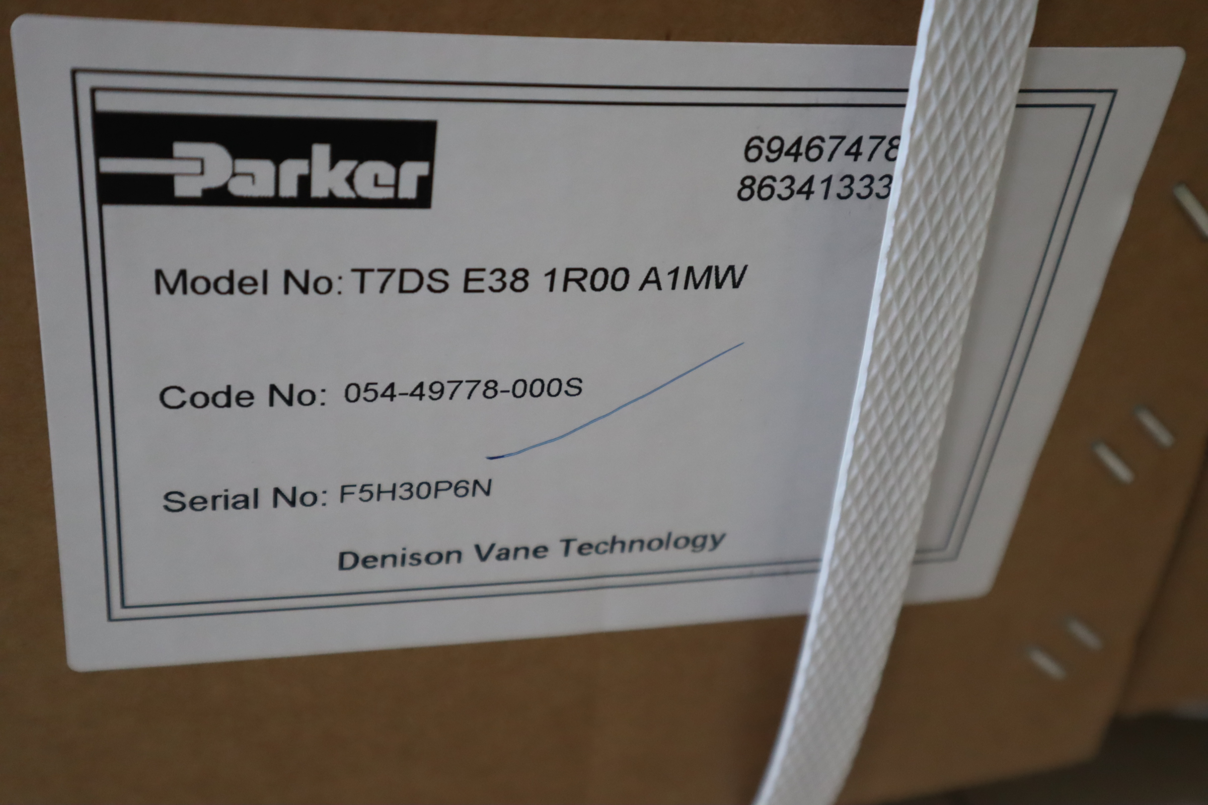 054-49778-000S T7DS E38 1R00 A1MW 派克PARKER