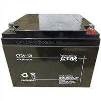 CTM蓄电池CT24-12直流屏专用UPS/EPS应急12V24AH消防通信阀控铅酸