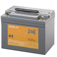 CTM电池CT33-12 阀控密封式铅酸蓄电池12V33AH直流屏配电柜用
