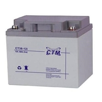 CTM蓄电池CT38-12不间断电源12V38AH消防通讯电力风能UPS储能专用