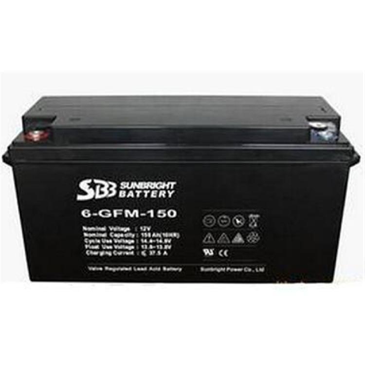 SBB圣豹蓄电池6-GFM-150密封式12V150AH直流屏 UPS/EPS电源专用