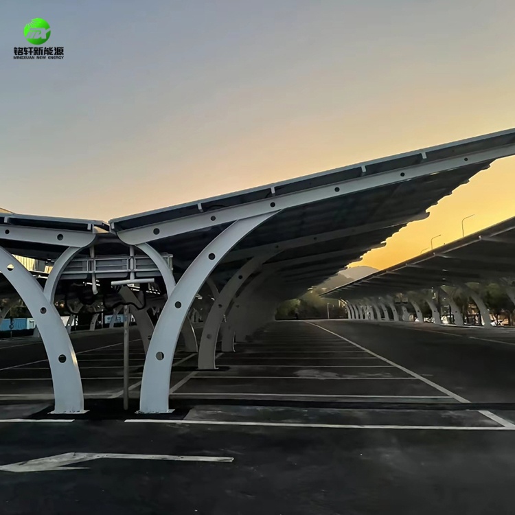 黄山光伏车棚厂|单坡光伏车棚设计图纸|单坡光伏车棚设计图纸