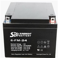 圣豹SBB 12V24AH机房后备铅酸蓄电池 免维护UPS专用