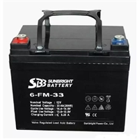 SBB圣豹蓄电池6-FM-33铅酸12V33AH太阳能风能EPS紧急电源系统