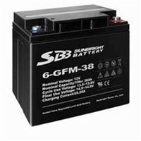 SBB圣豹蓄电池6-GFM-38免维护12V38AH UPS/EPS直流屏电源专用