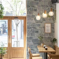 别墅装饰 灰色文化石马赛克墙贴 深灰色板岩碎拼石 蘑菇石外墙砖