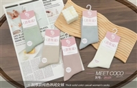 加厚款纯色休闲女袜-女士袜子纯棉秋冬加厚