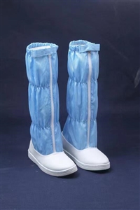 高筒防静电鞋 无尘车间防护鞋 防静电鞋 耐高温耐湿可重复水洗 PVC