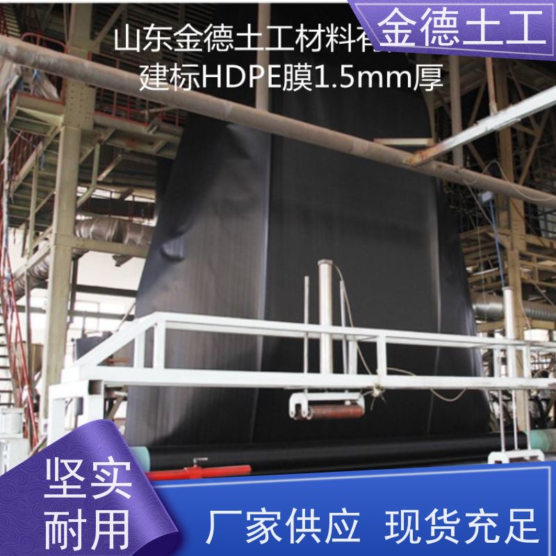 水库库盘隔离衬砌黑膜 耐化学腐蚀强 环保用GH-2S土工膜1.2厚