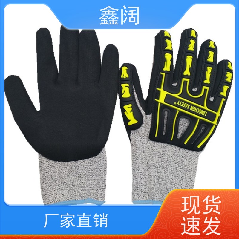防护无死角 鑫阔防冲击防砸手套（机械防震手套） 凯夫拉材质+腕部松紧带 汽修行业推荐