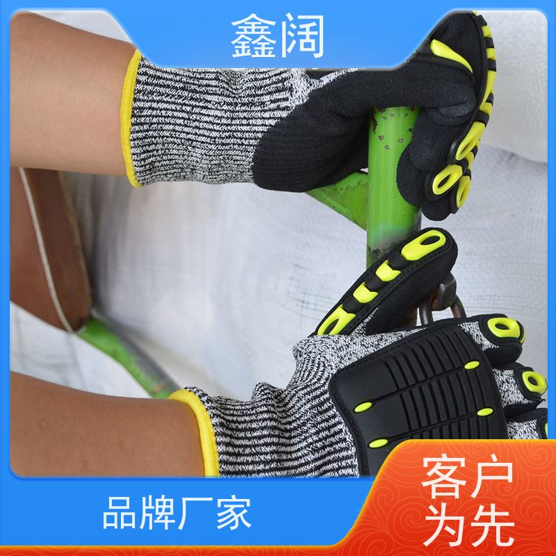 超凡耐用性 鑫阔防冲击防砸手套（防震防砸手套） 高弹纤维+防泼水 户外勘探防碎石