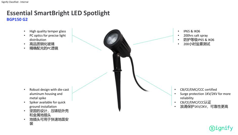 飛利浦BGP150 G2 6W8W10W LED草坪燈插地燈照樹燈