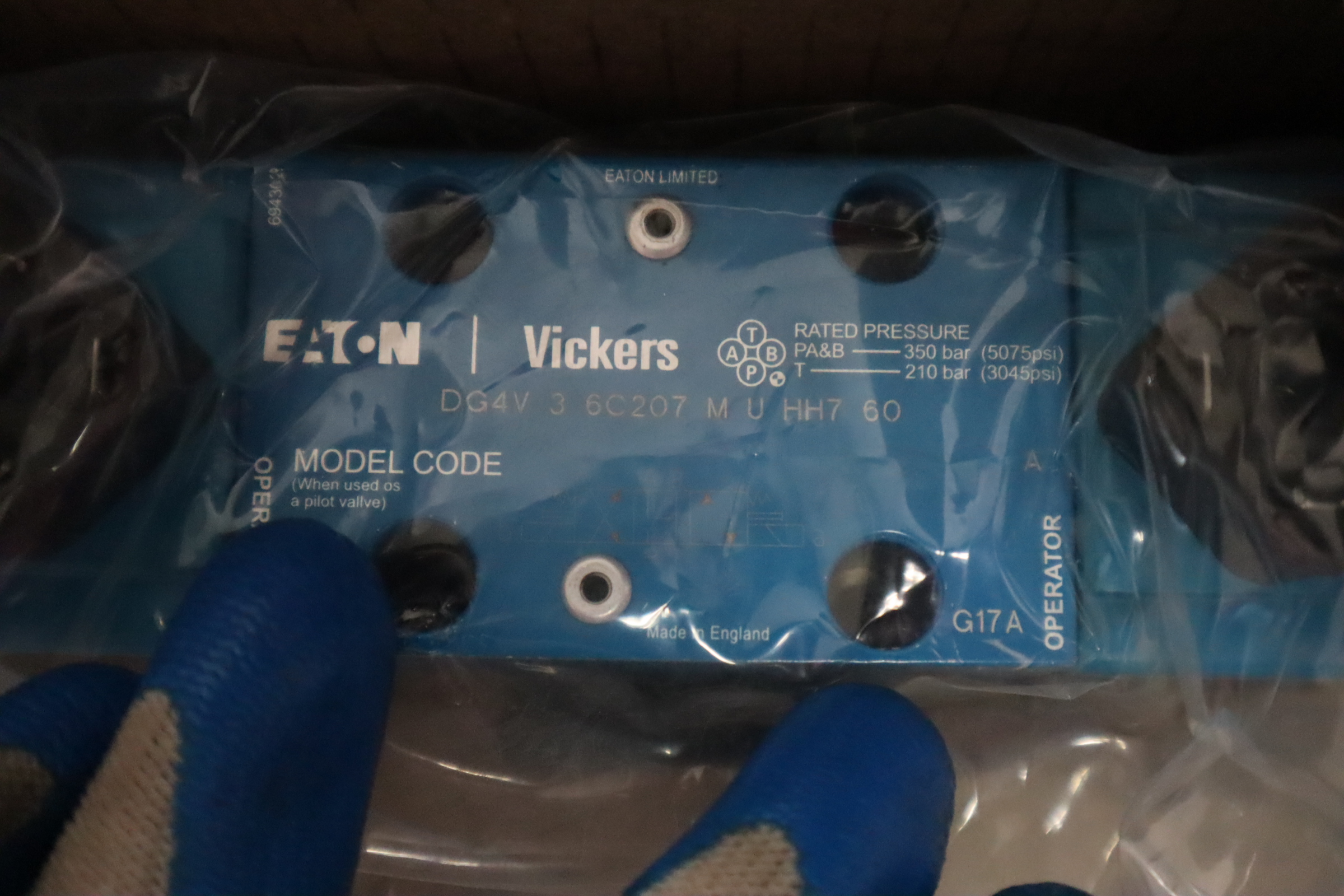 DG4V 3 6C207 M U HH7 60 02-339814 威格士VICKERS丹佛斯DANFOSS
