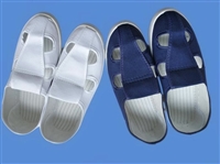 防静电鞋 pvc蓝白色中巾鞋 四孔鞋 四眼鞋 洁净无尘鞋工作鞋