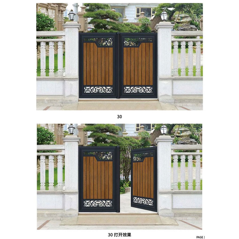 铝艺大门-双开门1