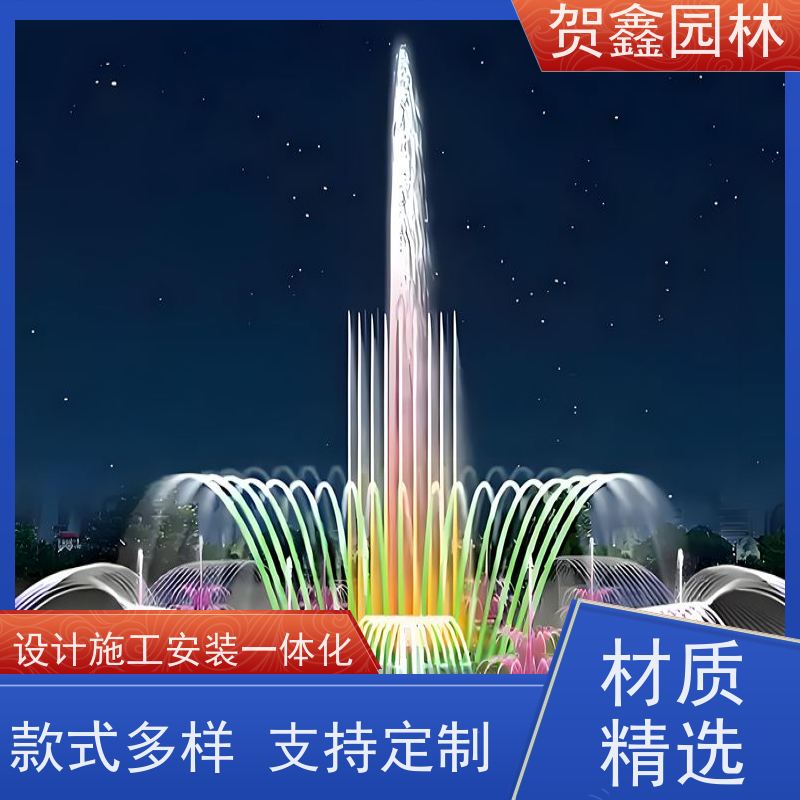  石雕喷泉工程施工 矩阵喷泉设备 程控喷泉厂家 喷泉设备安装调试