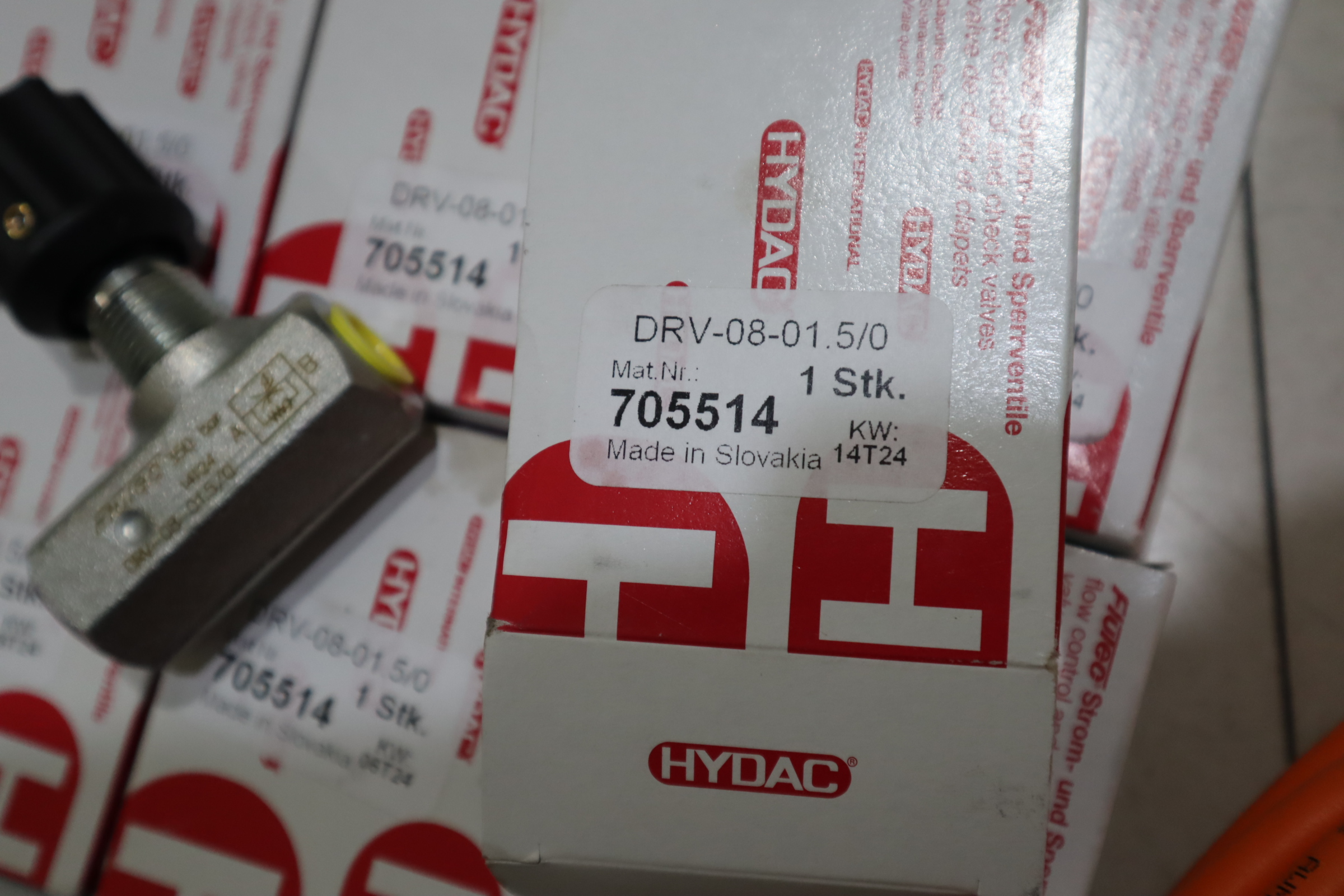 DRV-08-01.5/0 705514 德国贺德克HYDAC单向阀FIUTEC