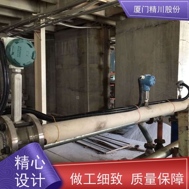 精川股份 合成革厂 导热油涡街流量计 一体式温压补偿 真实应用案例多
