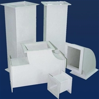 浙江温州乐清无机玻璃钢风管,有机玻璃钢风管,PP风管