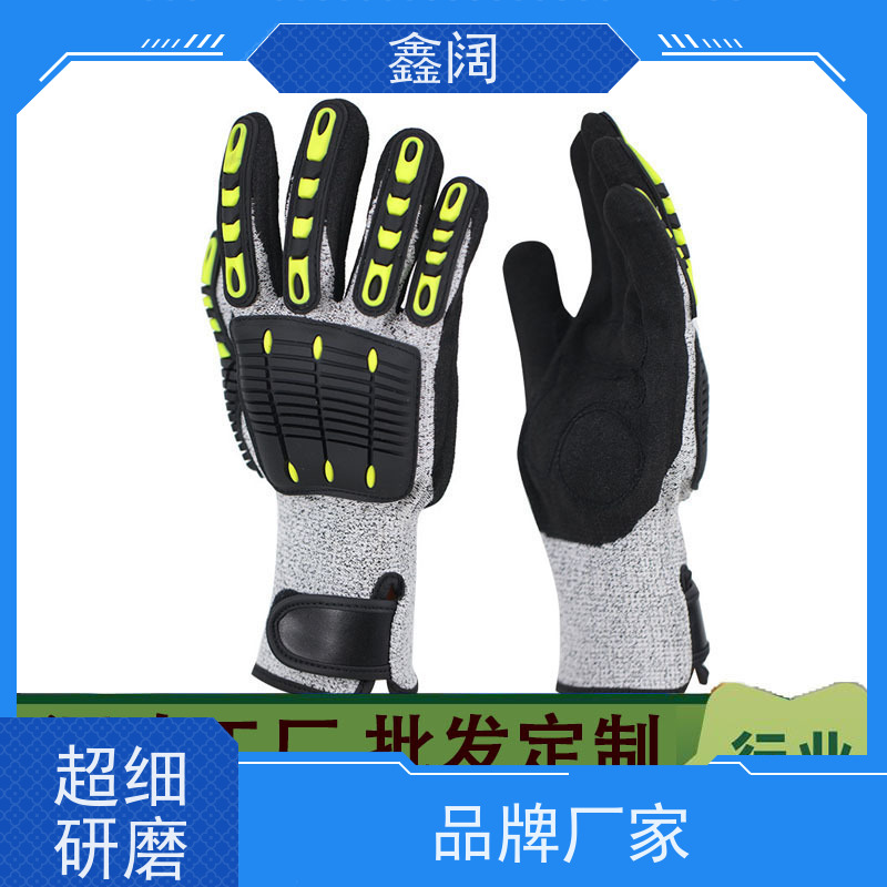 防砸防冲击手套深海屏障 鑫阔防水抗冲击手套氯丁橡胶 船舶作业防盐蚀防压