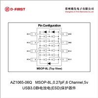 静电放电ESD保护器件DL0506M8,平替AZ1065-06Q