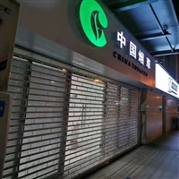 惠州透光电动卷闸门 门店广告展示美观款