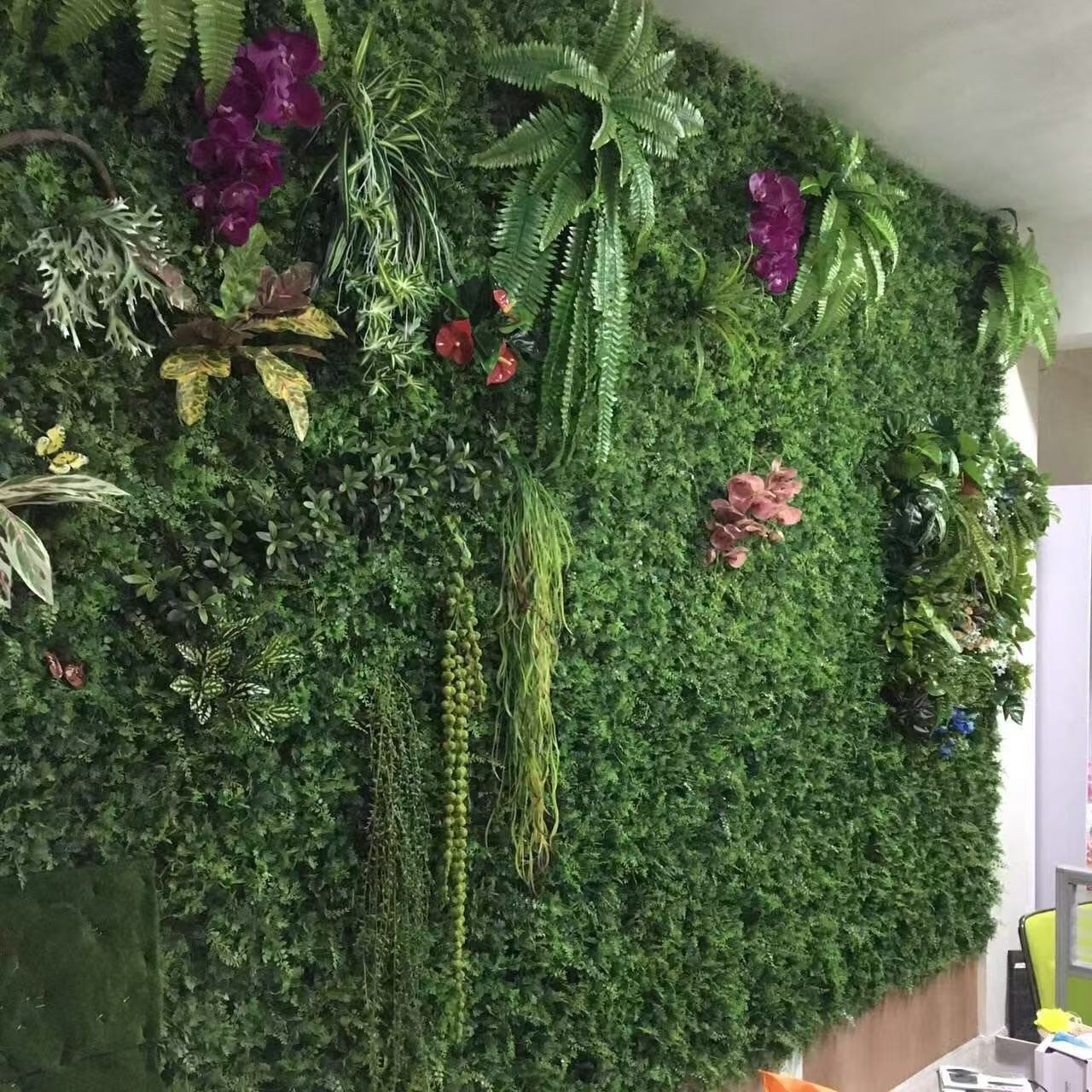 写字楼仿真植物墙 批发价格