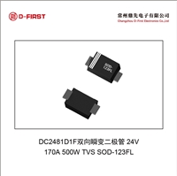 DC2481D1平替物料PTVSHC1TF24VBH瞬态电压抑制器