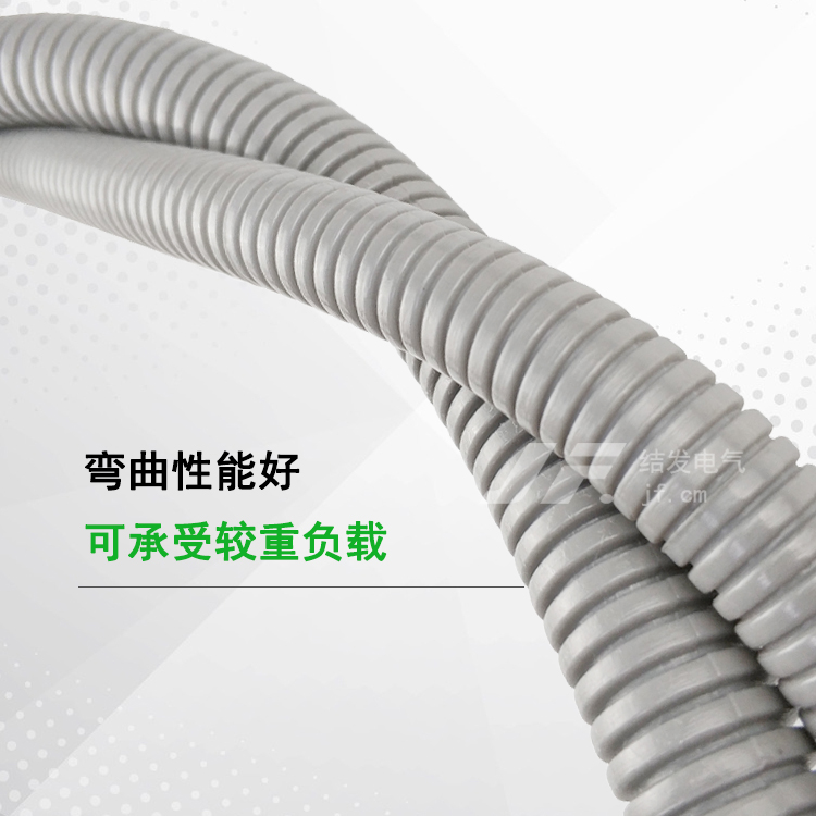 【尼龙阻燃软管】JF结发 灰色 耐高温 自熄 环保 塑料蛇皮管 PA6输送管AD15.8