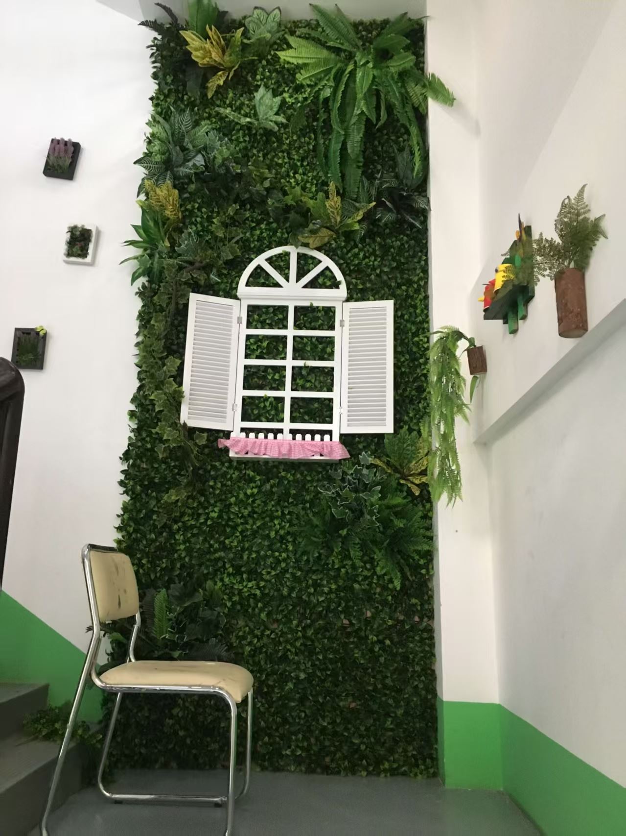 写字楼仿真植物墙 厂家
