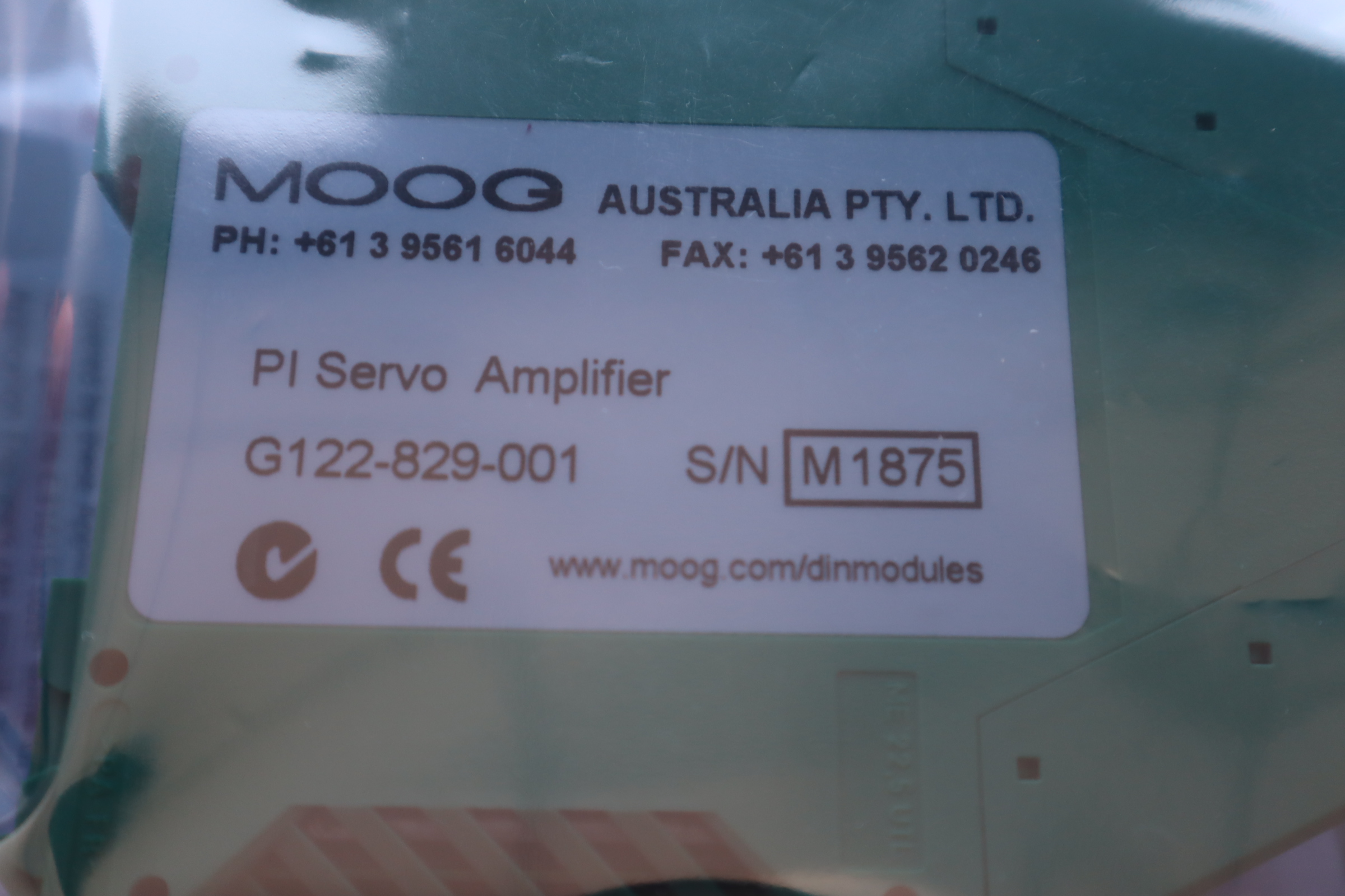 G122-829A001 美国穆格MOOG放大器 AUSTRALIA PTY.LTD